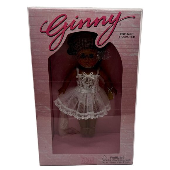 Vtg Vogue GINNY Doll 1995 Dress Me African American 4DM03 NIB 8" Lingerie Stand - Picture 3 of 6